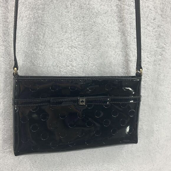 Kate Spade Crossbody Shoulder Purse Camellia Street Amy Patent Leather Black COA - Picture 6 of 16